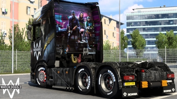 ETS2 - Scania Watch Dogs 2 Skin