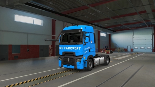 ETS2 - Skin TFS Transport for Renault and Trailer