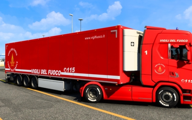 ETS2 - Trailer Vigili Del Fuoco Refrigerated