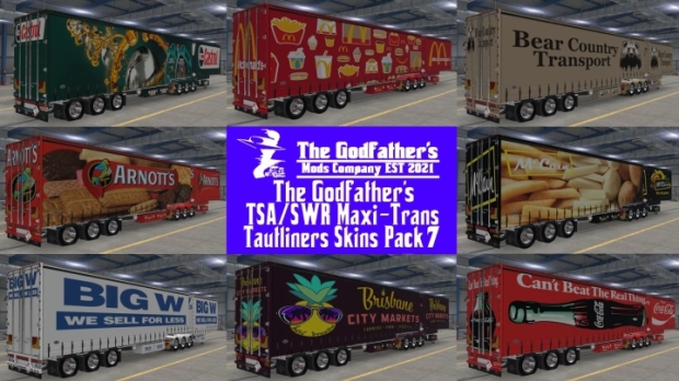 ATS - TSA SWR Maxi-Trans Tautliners Skins Pack V7.0