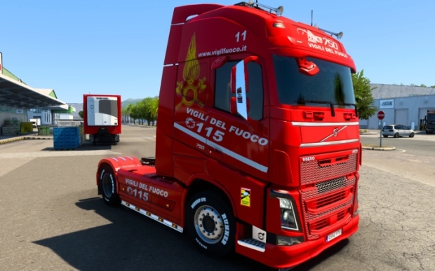 ETS2 - Volvo FH 2012 XL Vigili del Fuoco Skin