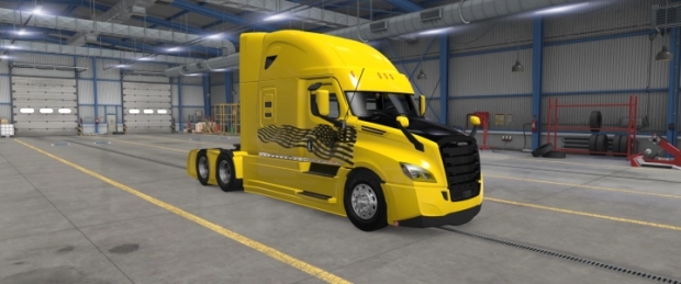 ATS - Yellow Cascadia 72 RR Cab