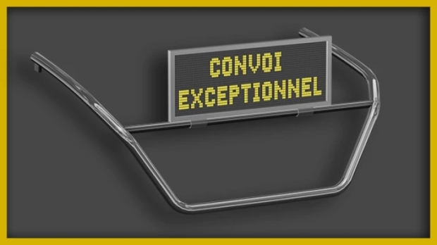 ETS2 - Convoi Exceptionnel Blink LED Sign Scania NG V1.0
