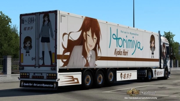ETS2 - DAF XF 106 Kyouko Hori - Hori San to Miyamura Kun Combo Skin V1.0