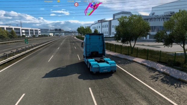 ETS2 - GPS On Top Of The Screen V1.0