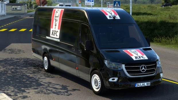 ETS2 - KFC 2018 Mercedes-Benz Sprinter 2019 Skin V2.0