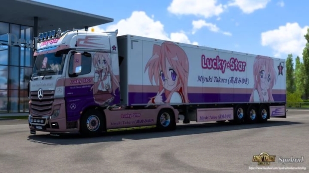 ETS2 - Mercedes Actros MP4 Miyuki Takara Lucky Star Skin V1.0