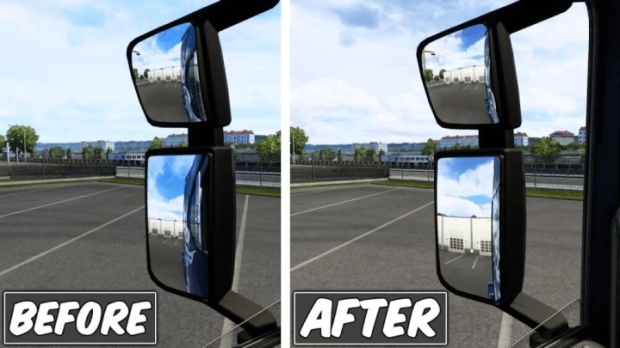 ETS2 - Mirror FOV Fixed