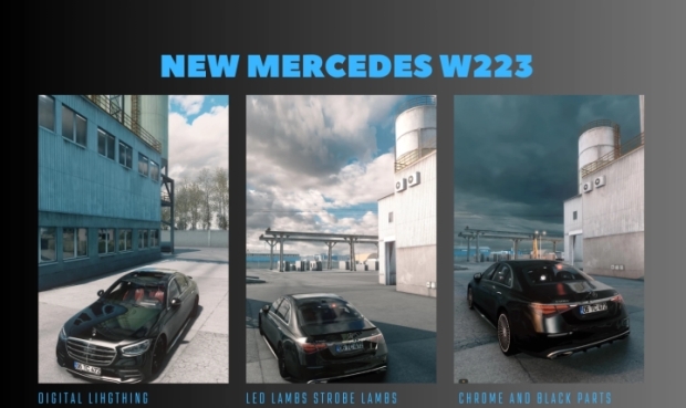 ETS2 - New Mercedes S-Class 2022 W223 Full Body Kit Mega Pack