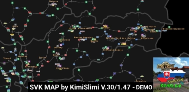 ETS2 - New Slovakia Map (Demo Version) V30