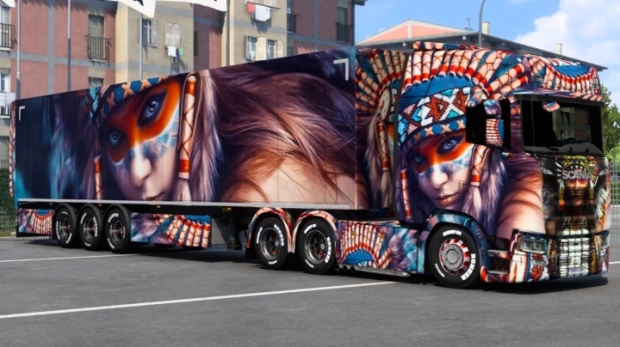 ETS2 - Scania Native Girl Skin