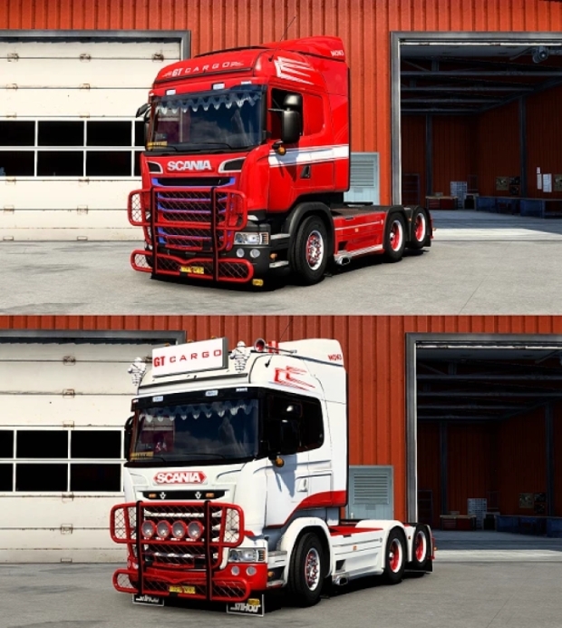 ETS2 - Scania RJL GT Cargo Combo Skin Pack
