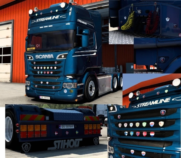 ETS2 - Scania RJL, R4, T, T4 Badges Add-On