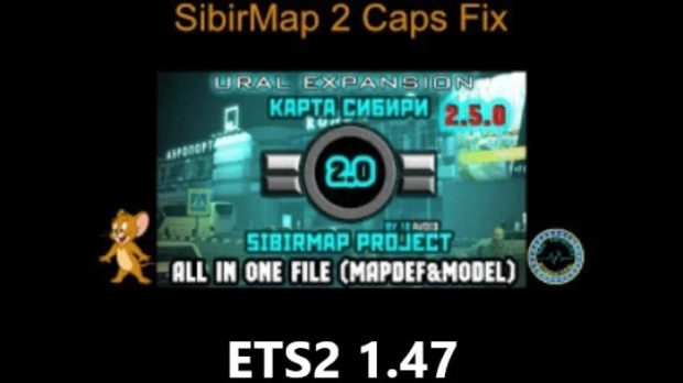 ETS2 - SibirMap 2 Caps Fix