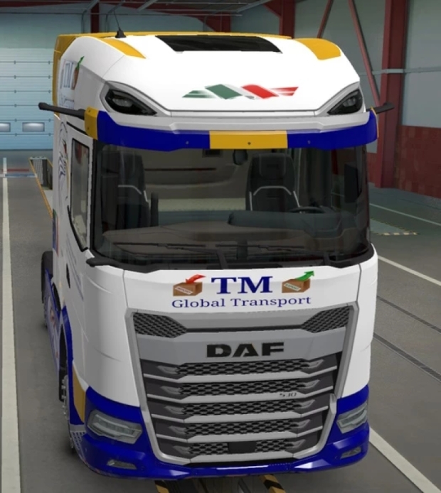 ETS2 - Skin Cabin DAF XG+ Blue