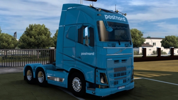 Ets2 Volvo Fh 2012 Postnord Skin V1 0 Euro Truck Simulator 2 Mods