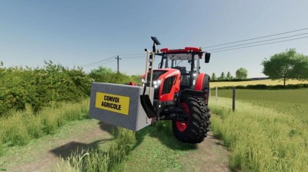FS22 - Concrete Agricultural Mass 850KG V2.0