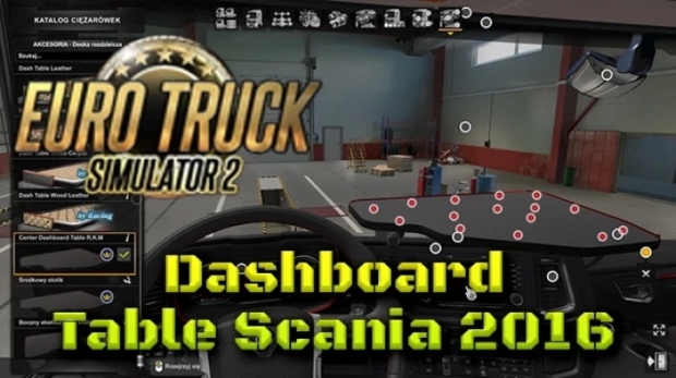 ETS2 - Dashboard Table Scania 2016 V1.3