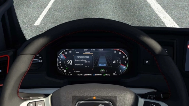 ETS2 - MAN TGX 2020 Improved Dashboard V1.3