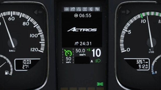 ETS2 - Mercedes-Benz Actros MP4 Improved Dashboard V1.2