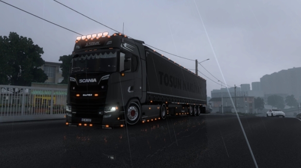 ETS2 - Scania Black Chest + Krone Azerbaijan Trailer