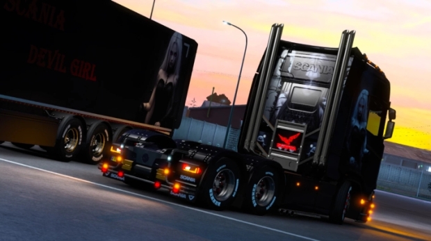 ETS2 - Scania Devil Girl Skin | Euro Truck Simulator 2 | Mods.club