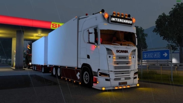 ETS2 - Scania Intercarfo and Trailer