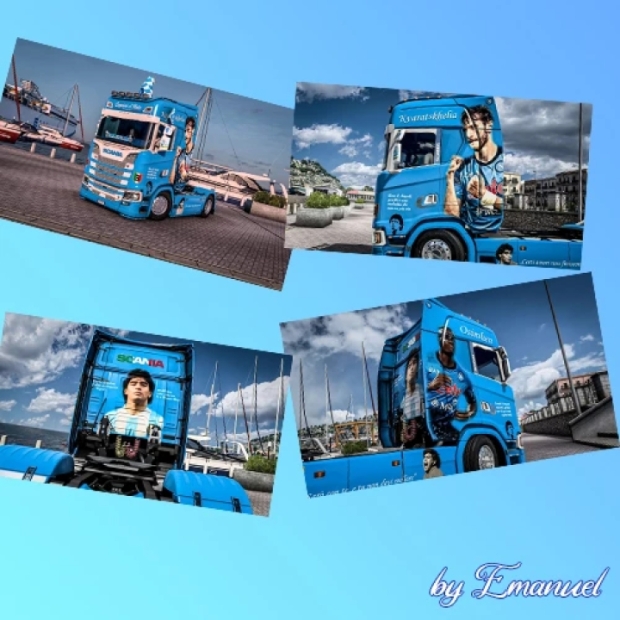 ETS2 - Scania S SSC Napoli Edition Skin V1.0