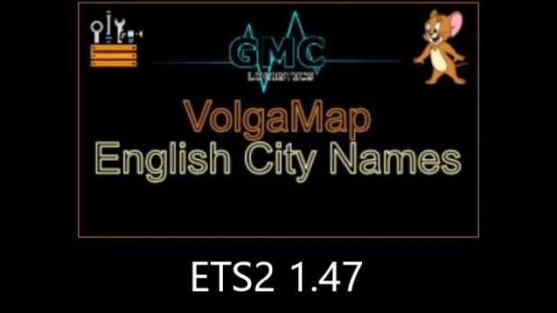 ETS2 - Volga Map English City Names V1.0