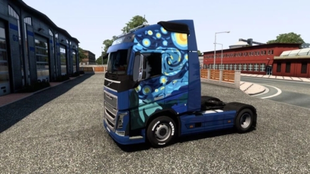 ETS2 - Volvo FH Van Gogh Truck Skin V1.0