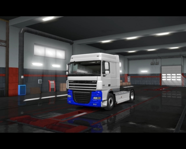 ETS2 - White & Blue Themes Skin