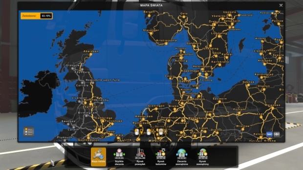 ETS2 - World Map Background