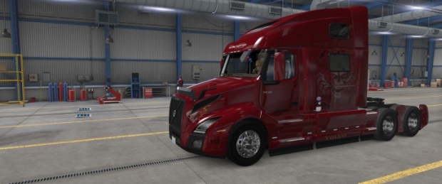 ATS - 2018 Volvo 860 Red Skin | American Truck Simulator | Mods.club