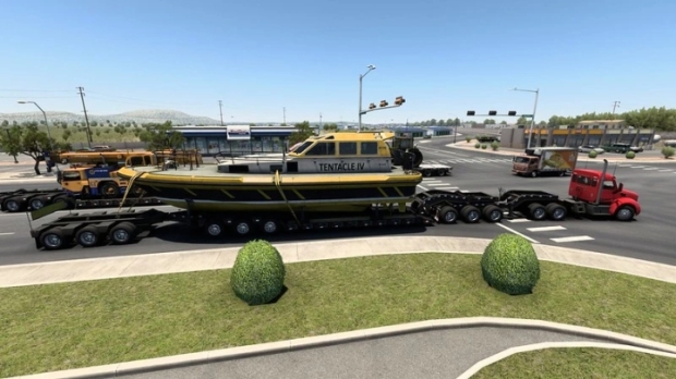 ATS - AI Multiple Trailer in Traffic