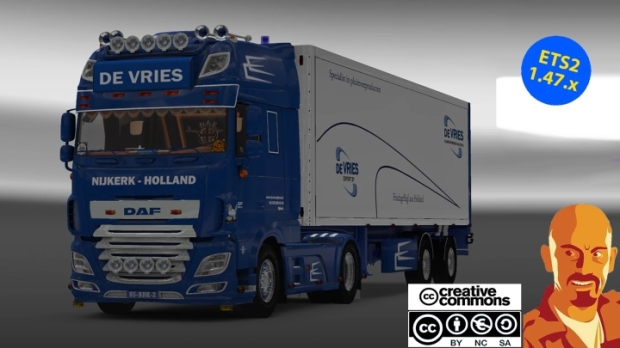 ETS2 - DAF XF 116 Devries & Trailer