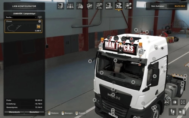 ETS2 - Lightbox for MAN TGX 2020 V1.0 thumbnail 2