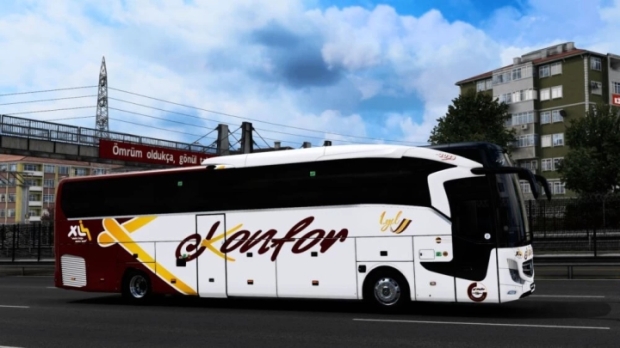 ETS2 - Mercedes-Benz Travego 16 SHD Euro 6 Konfor Turizm Kurumsal Skin V1.0