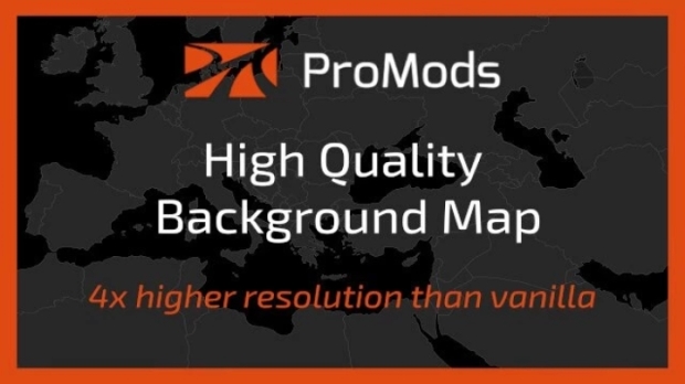 ETS2 - ProMods High Quality Map Background V1.7.1