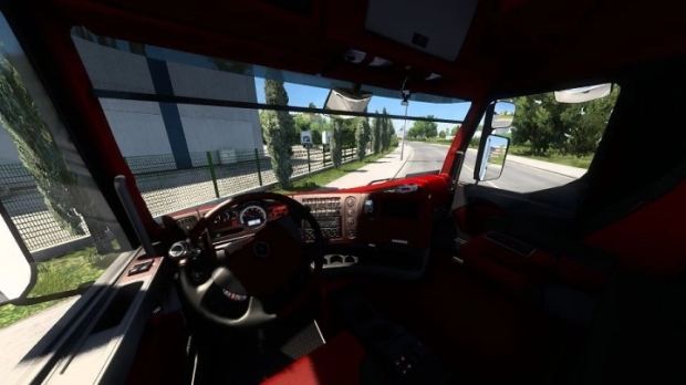 ETS2 - Renault Red Black Dashboard V1.0