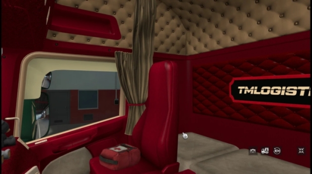 ETS2 - RJL Scania RS&R4 RED Biege Interior V1.0