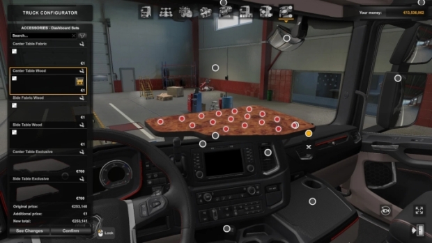 ETS2 - Scania NG LED Light Table Dashboard Slots V2.0