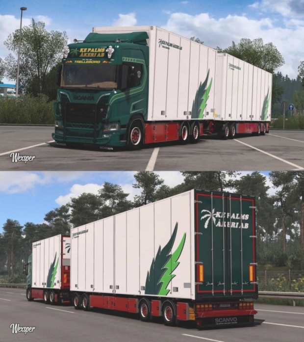 Ets Scania R S Ke Palms Akeri Ab Skin Pack Update V Euro