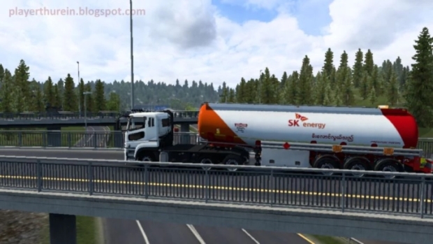 ETS2 - SK Energy Skin for SCS Fuel Tank by Player Thurein V1.0 thumbnail 2