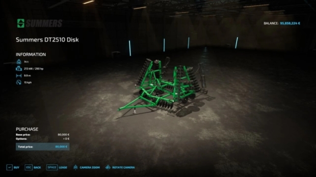 FS22 - Summers DT2510 Diamond Disk V1.0