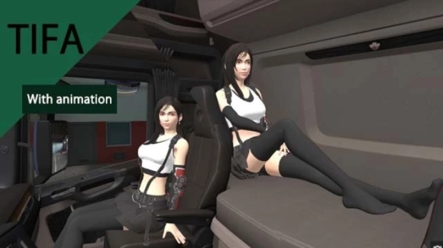 Ets Tifa Lockhart Co Driver V Euro Truck Simulator Mods Club