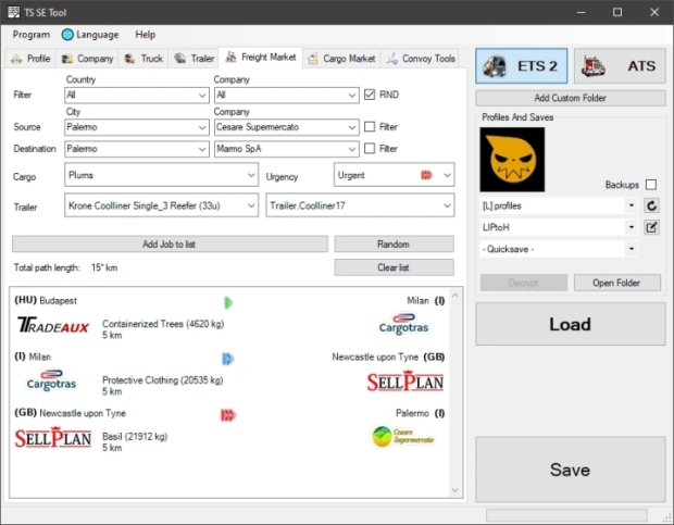ETS2 - TS SaveEditor Tool V0.3.9.1