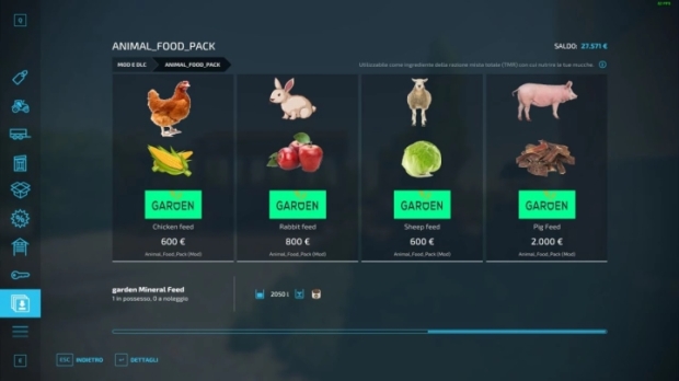 FS22 - Animal Food Pack V1.1