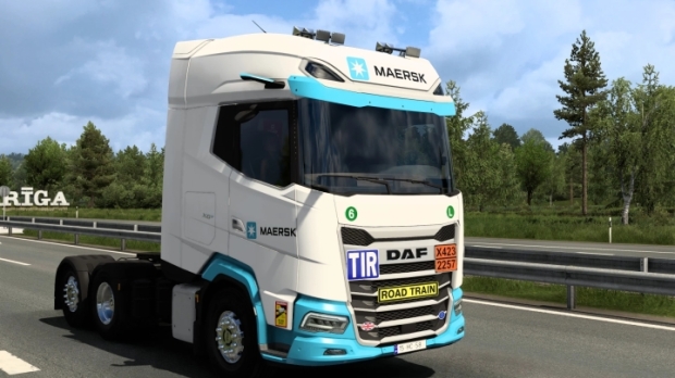 ETS2 - DAF 2021 Maersk Skin V1.0