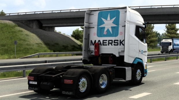 ETS2 - DAF 2021 Maersk Skin V1.0 thumbnail 2