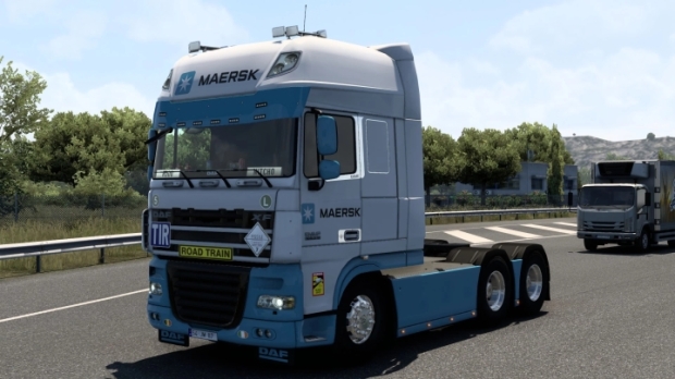 ETS2 - DAF XF 105 Maersk Skin V1.0